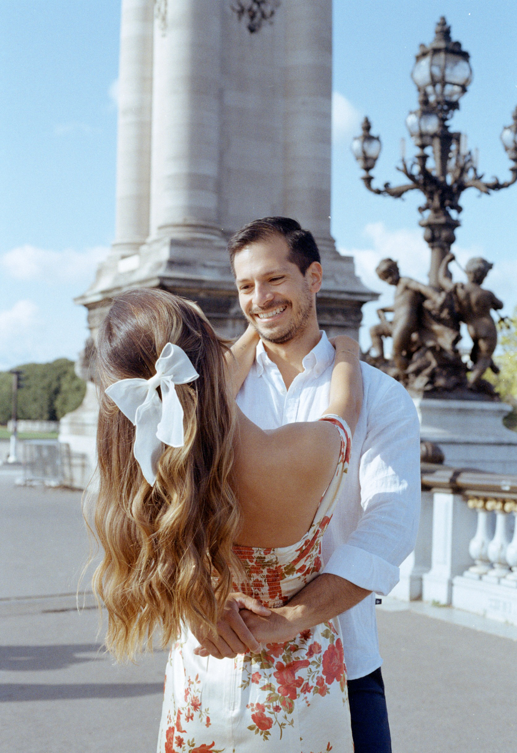 Engagement photo shoot of Maria and Juan in Paris by Anya Parsley