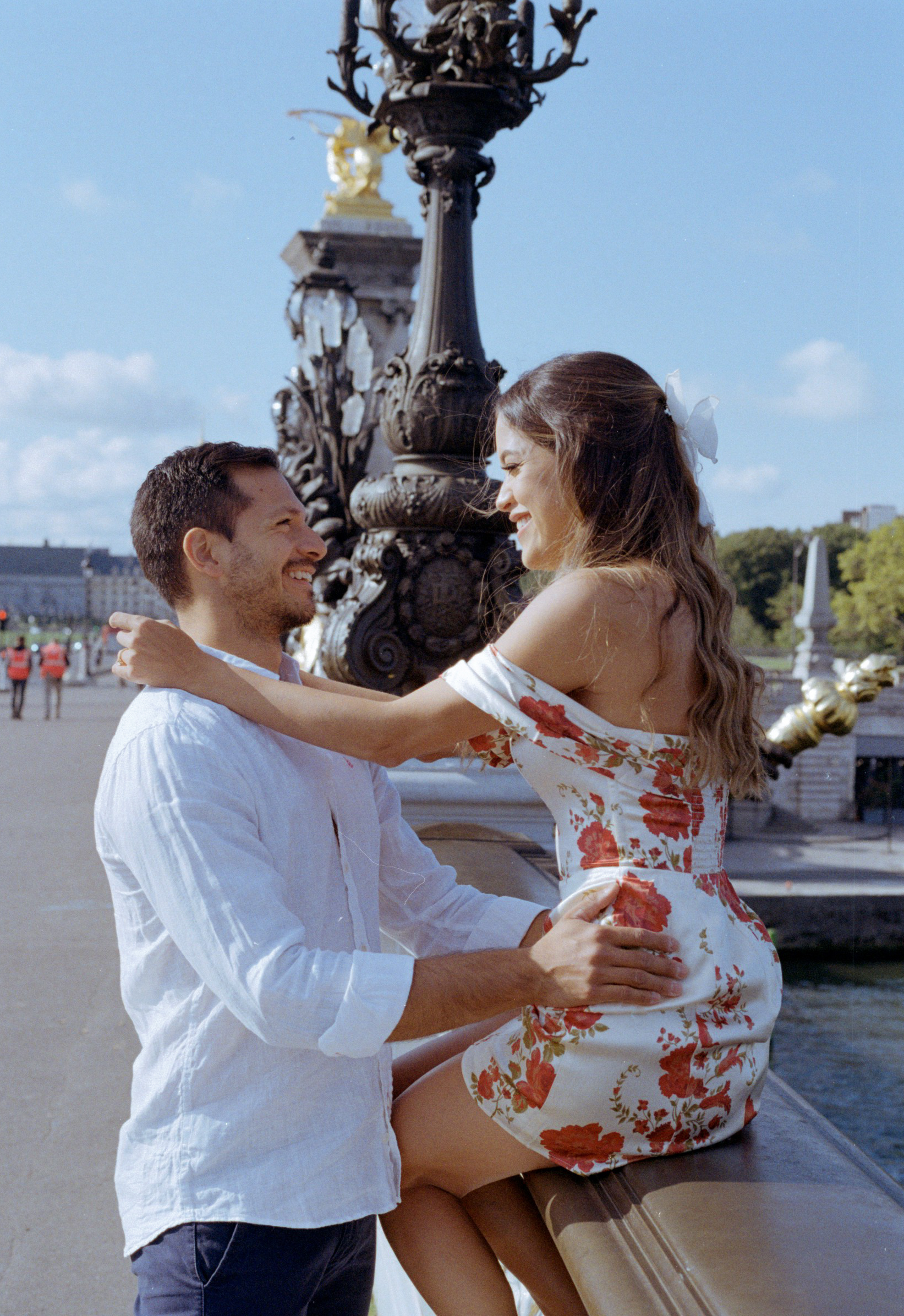 Summer Engagement photo shoot in Paris by Anya Parsley