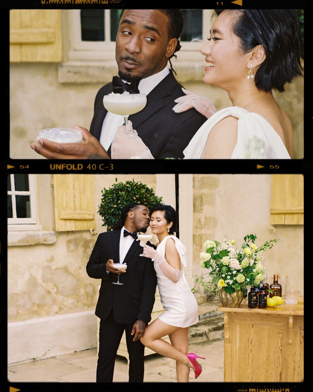 lively wedding photo taken on film by film wedding photographer Anya Parsley