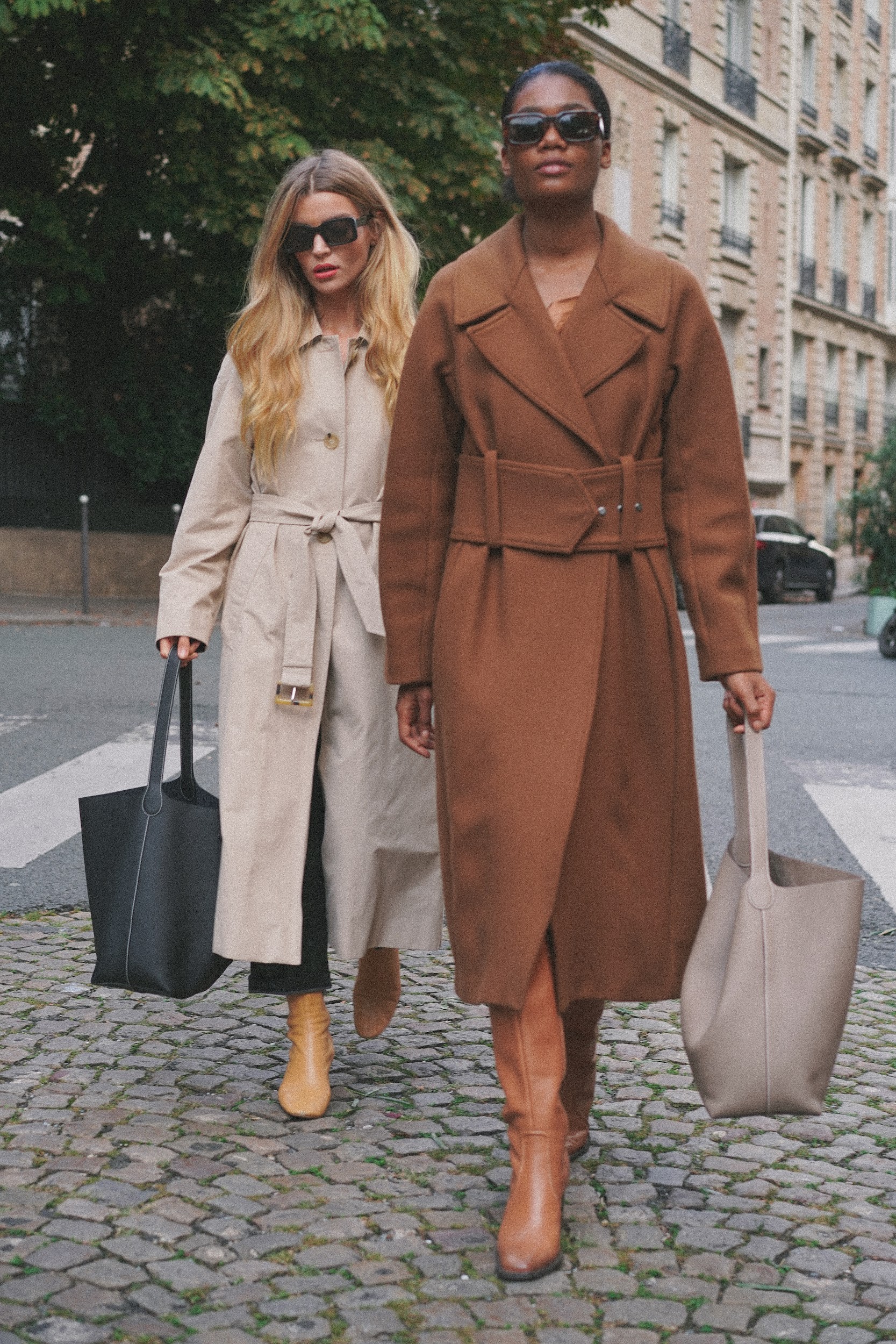 Fashion-forward photography of H.Pai's leather goods in Paris.