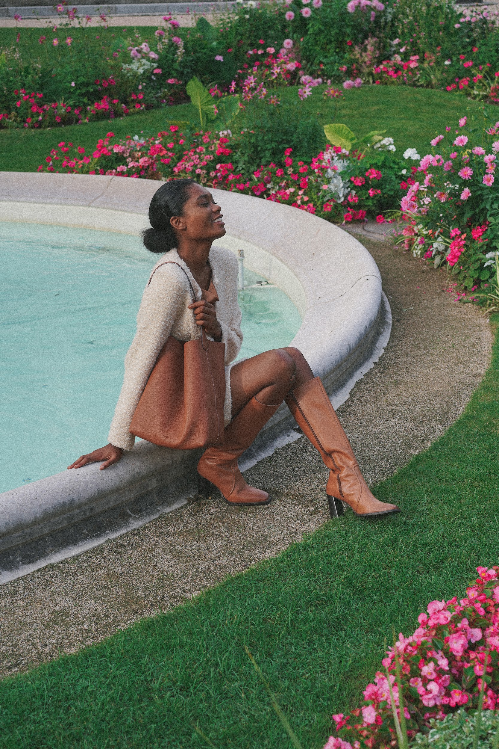 Stunning floral backdrop for H.Pai brand campaign in Paris by Anya Parsley
