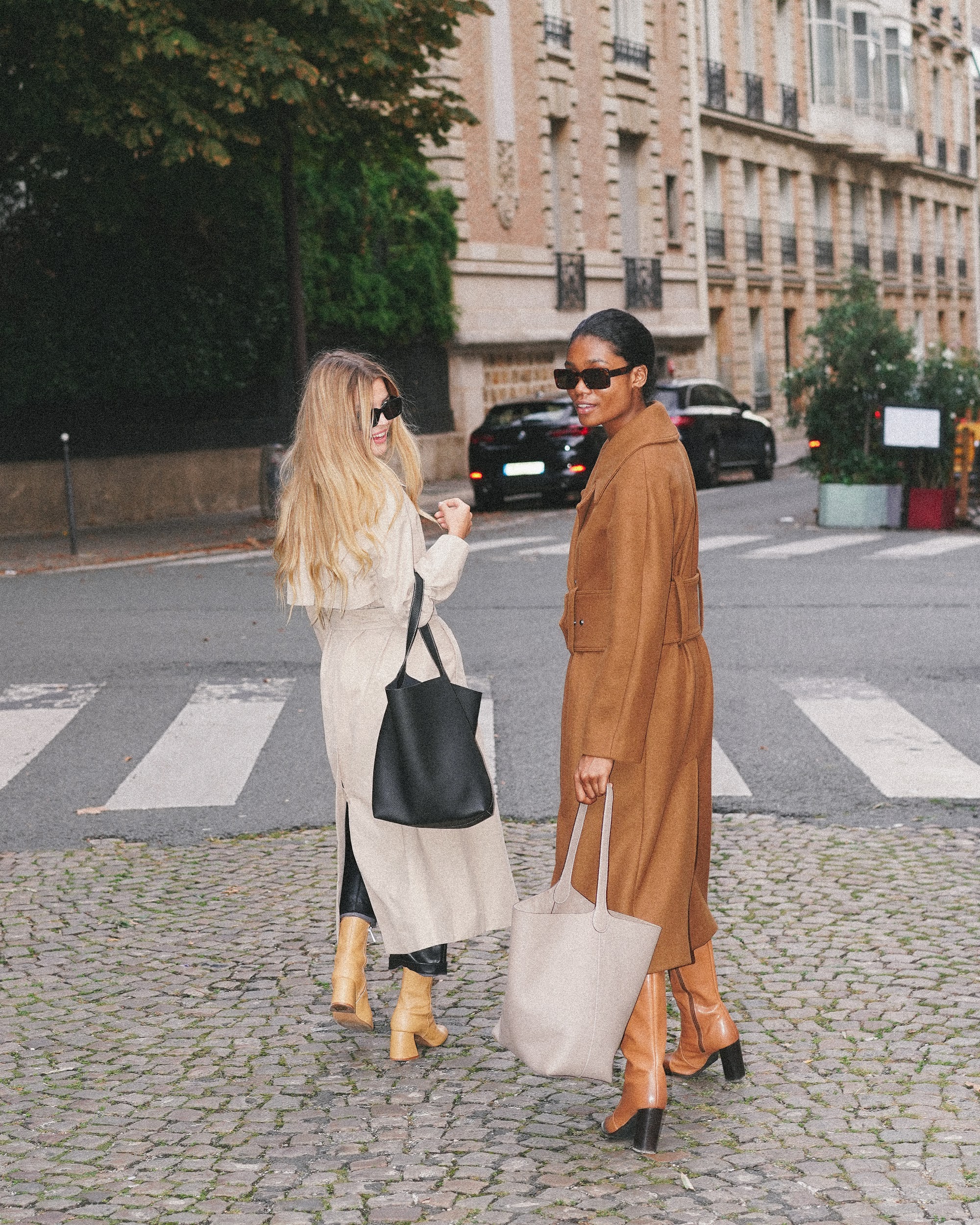 Stylish Parisian women represented in H.Pai's brand campaign