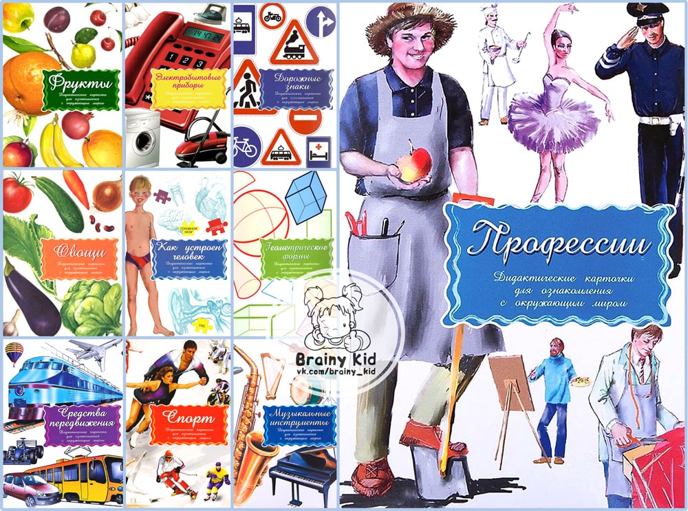 Скачать Дидактические карточки. Маленький гений