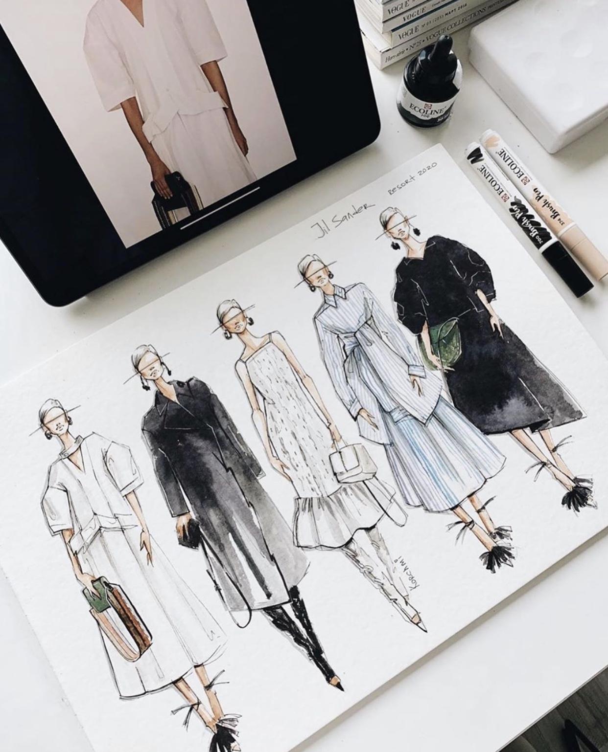 Design, Manual & Digital Fashion Illustration Course starts 6 & 10  February, 2018. Registration is on! – Martwayne | Fashion Business Coach