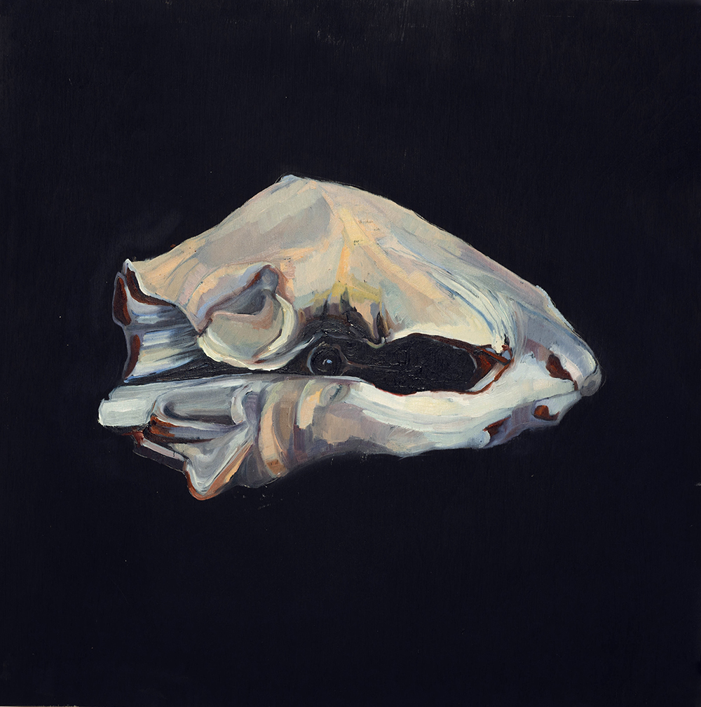 Ягнятина, 2017, холст, масло, 43 х 43 cм Lamb, 2017, oil on canvas, 43 х 43 cm