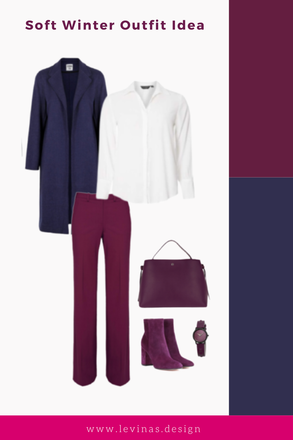 Toned Winter Color Palette and Wardrobe Outfit Ideas
